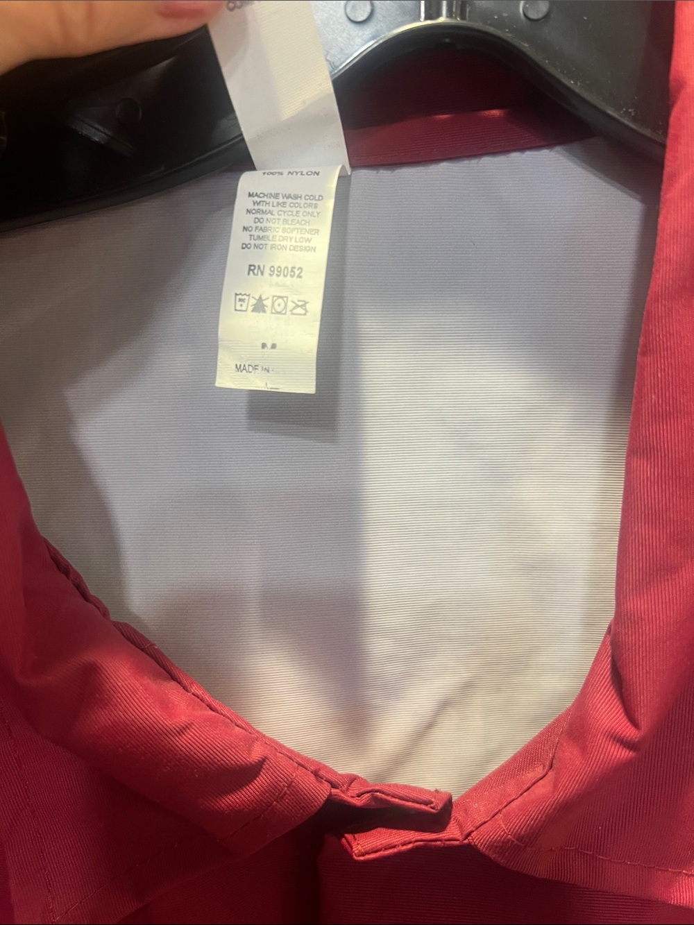Burgundy Skateboarding Windbreaker Jacket with Tiger Yellow Patch NEW - Picture 2 of 9